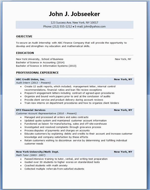 Sample Resume Fresh Graduate Accounting Student Accounting Graduate Resume Resume Sample