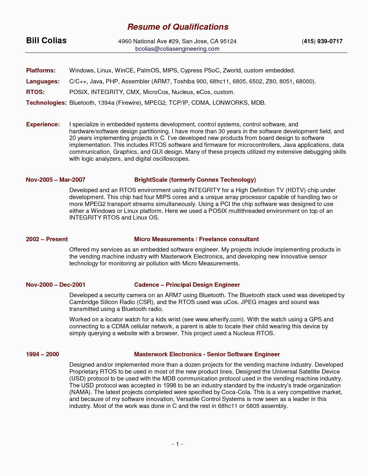 Sample Skills and Qualifications In Resume Resume format Qualifications with Images