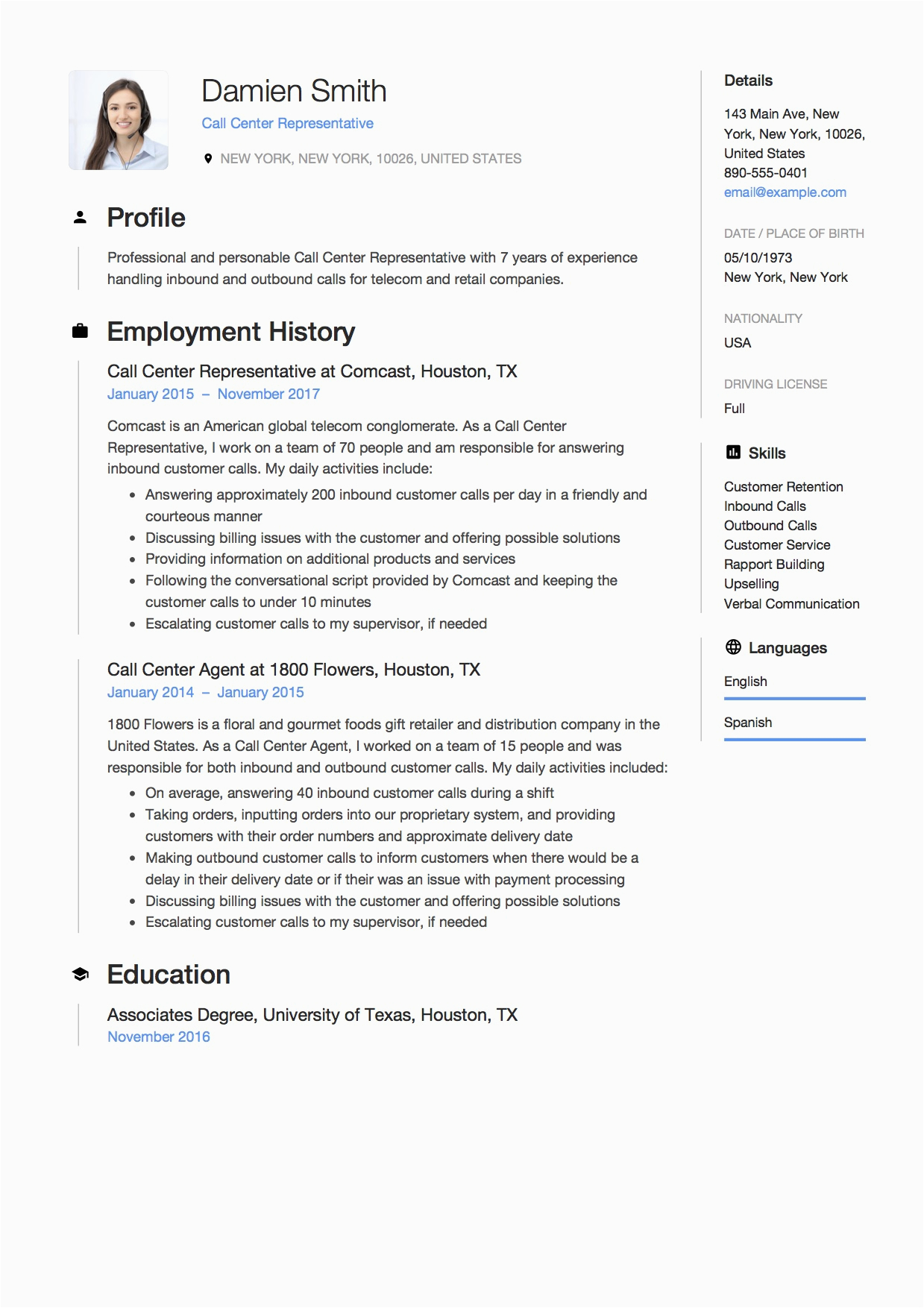 Sample Skills In Resume for Call Center Agent 12 Call Center Representative Resume Sample S 2018 Free Sample Skills In Resume for Call Center Agent 12 Call Center Representative Resume Sample S 2018 Free