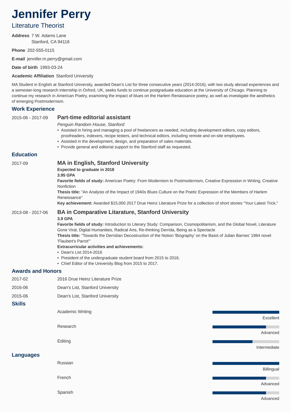 Sample Student Resume for Scholarship Application Scholarship Resume Examples [ Template with Objective]