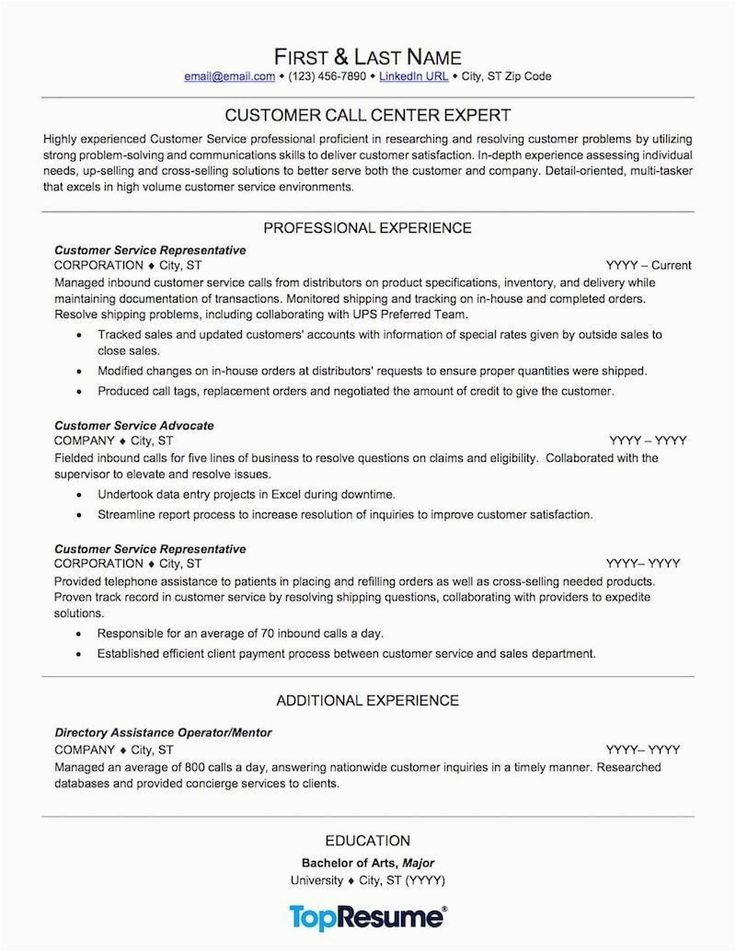 Samples Of Objectives for Customer Service Resumes Customer Service Resume Sample