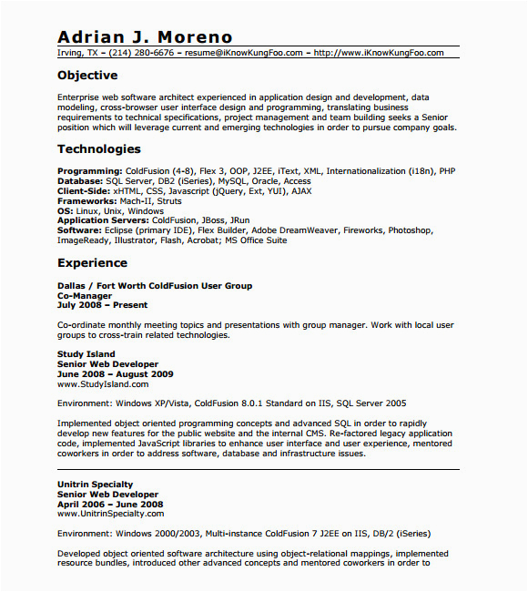Aws Sample Resume for 1 Year Experience Resume Example 1 Year Experience Resume Examples