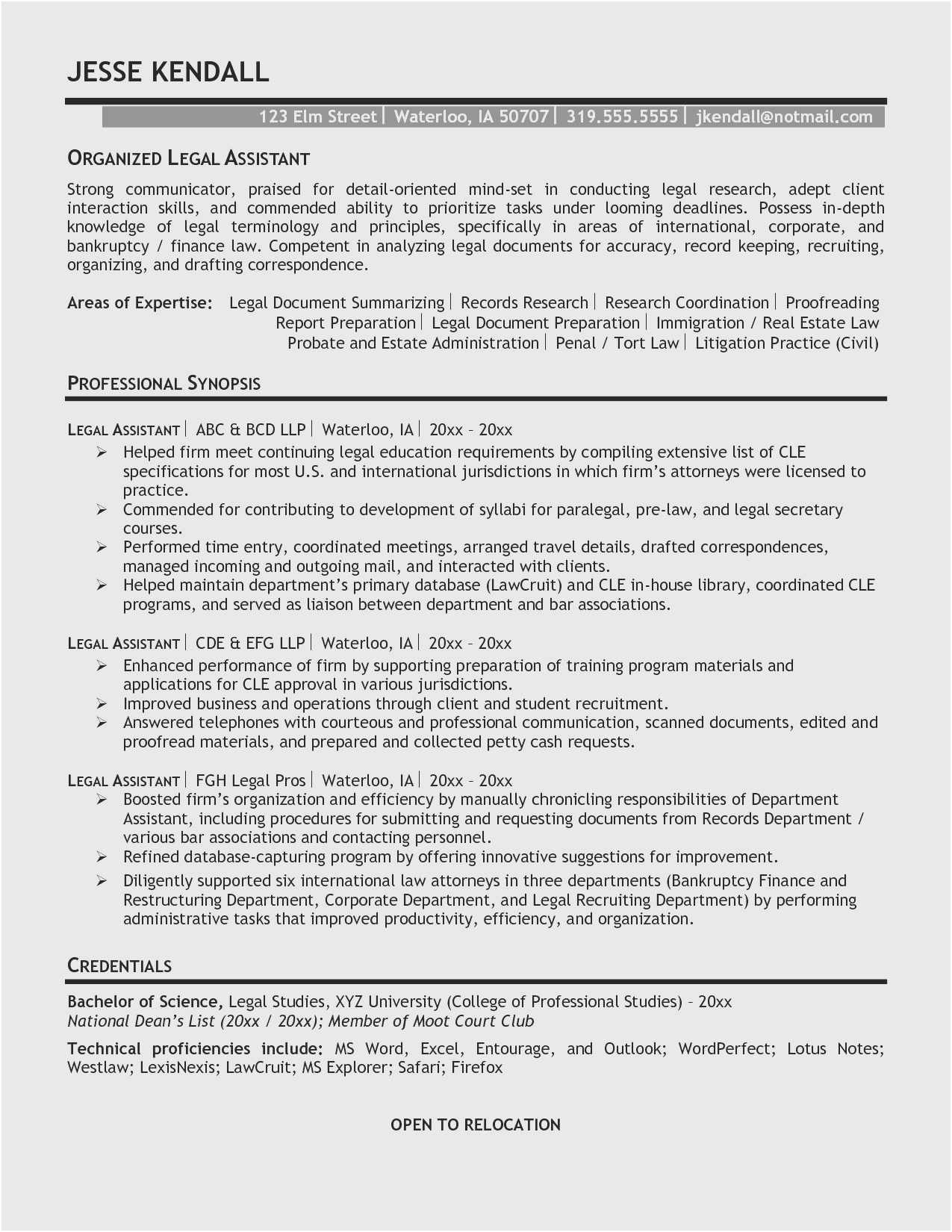 Experienced Real Estate attorney Resume Samples Free Collection 59 attorney Resume Download