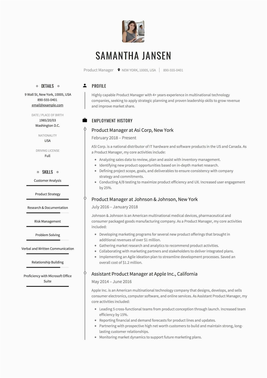 Purchase Manager Resume Samples India Pdf Product Manager Resume Sample Product Manager Resume