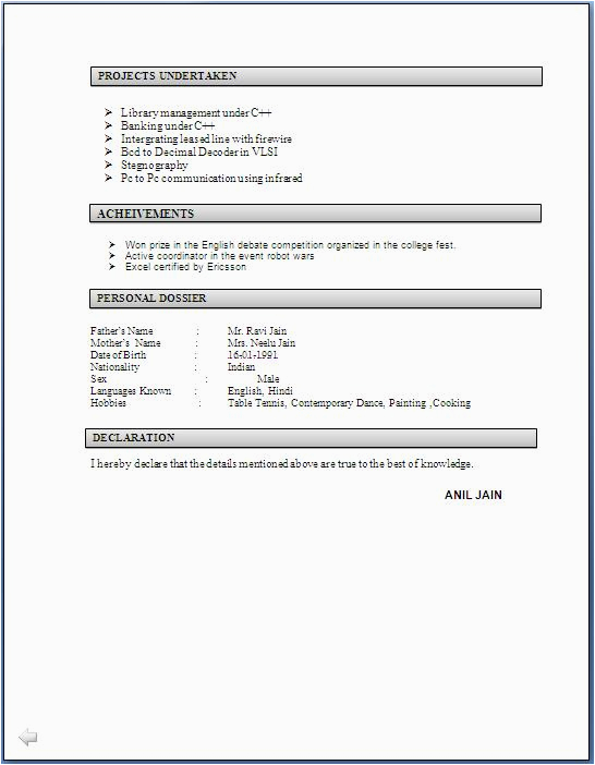Resume Sample for Electronics and Communication Engineers Fresher Pdf Electronics and Munication Engineering Resume Samples
