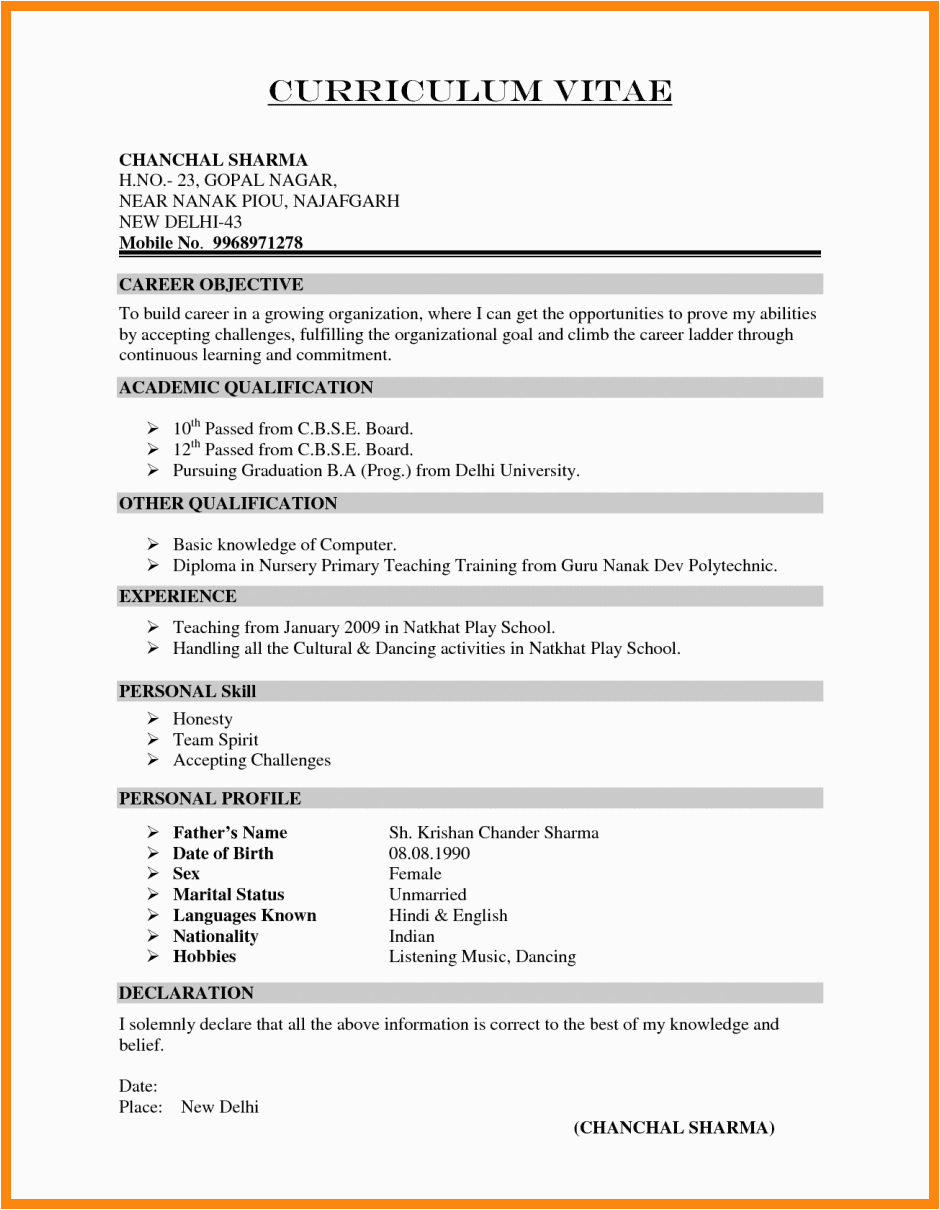 Resume Sample for Electronics and Communication Engineers Fresher Pdf Resume format for Freshers Engineers Ece Scribd India