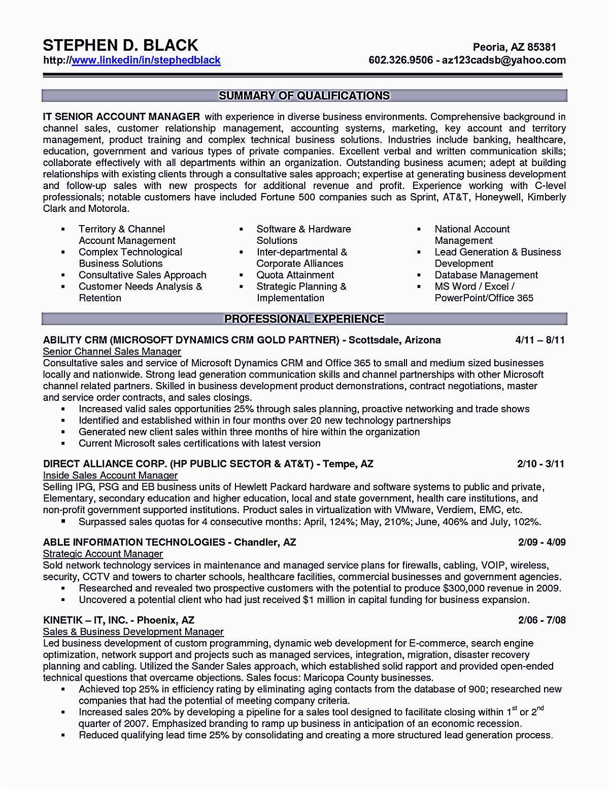 Sample Resume for Account Executive Position Account Executive Resume is Like Your Weapon to the