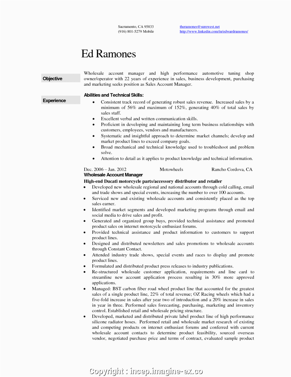 Sample Resume for Auto Parts Manager Modern Automotive Store Manager Resume Auto Parts Manager