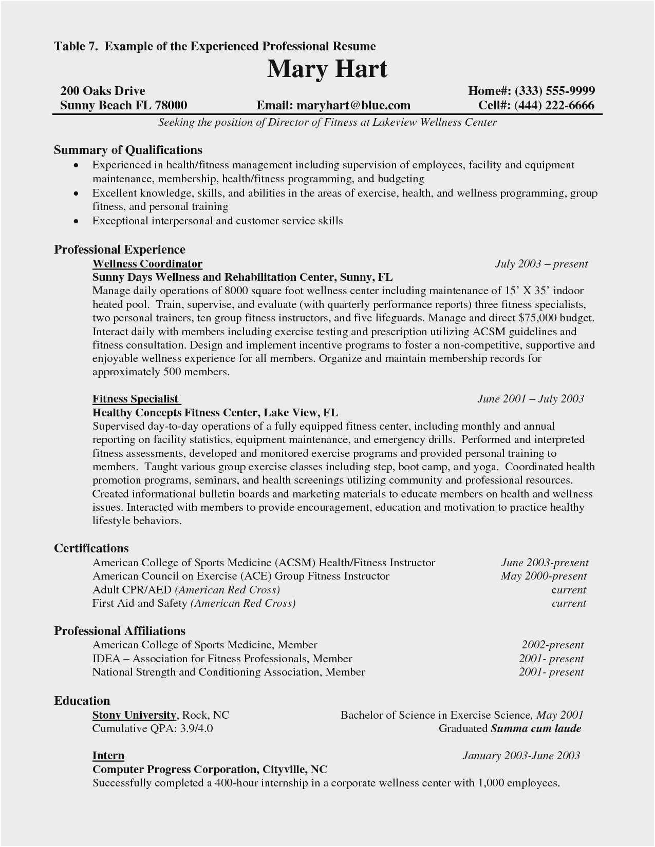 Sample Resume for Internship No Experience Resume for Internship No Experience Free Collection 42