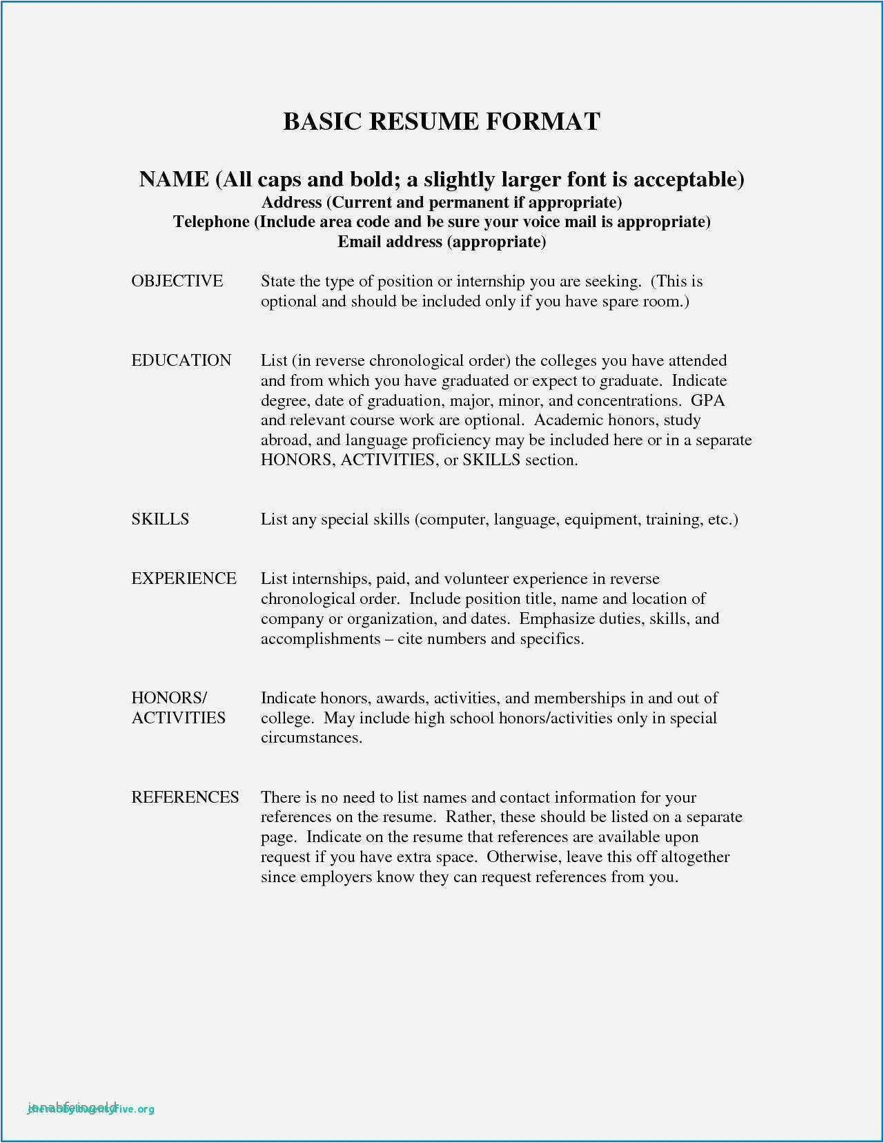 Sample Resume for Nanny In Canada Free 40 How to format Resume Professional