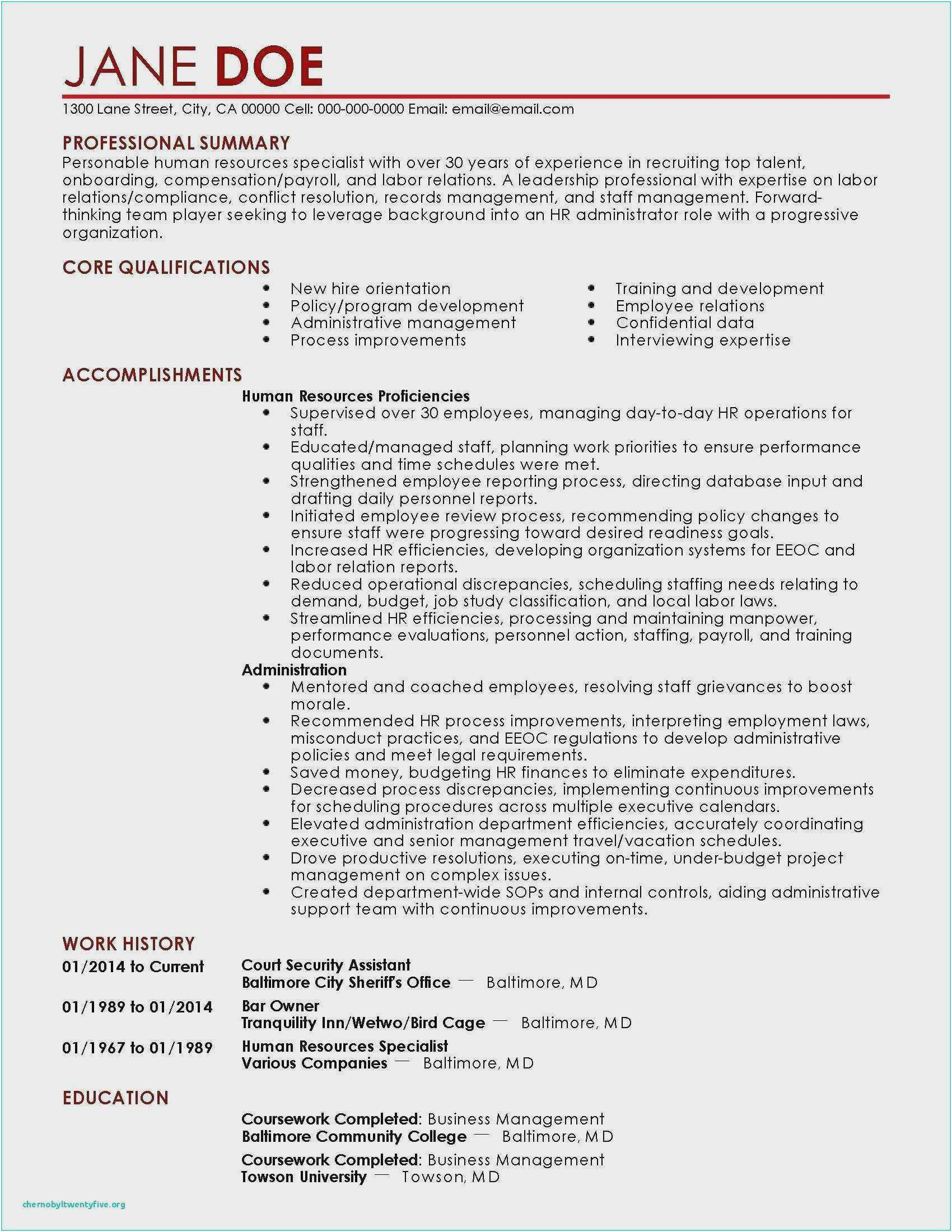 Sample Resume for Nanny In Canada Free Download 42 Resume Resources format