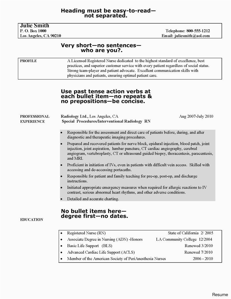 Sample Resume for Registered Nurse with No Experience Resume Examples Nursing Template Sample Graduate Nurse No