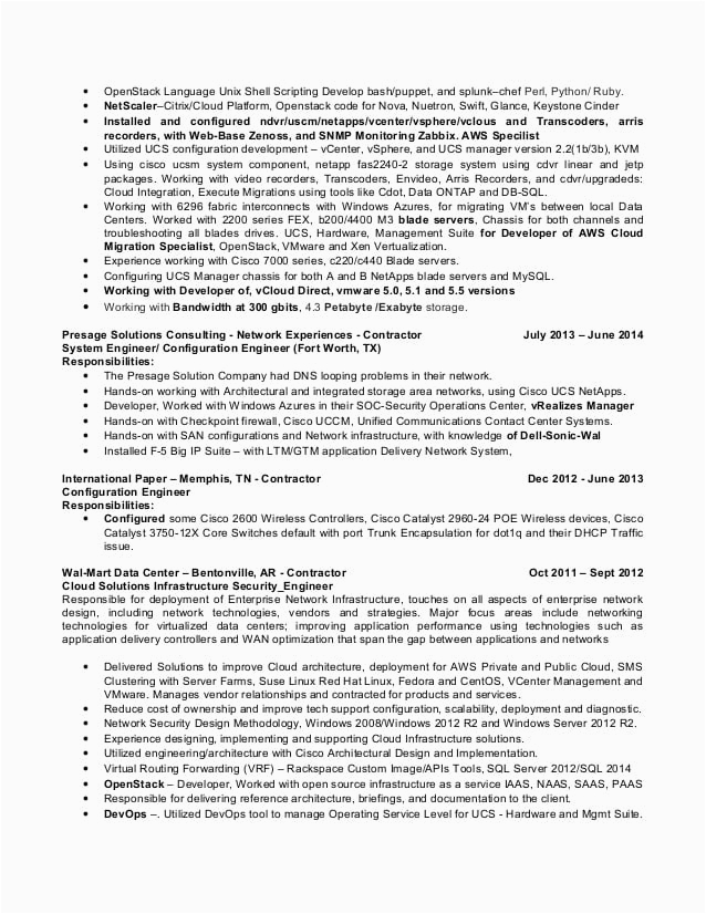 Sample Resume for Unix Shell Scripting 07 25 2015 1 Edward O Sykes Resume