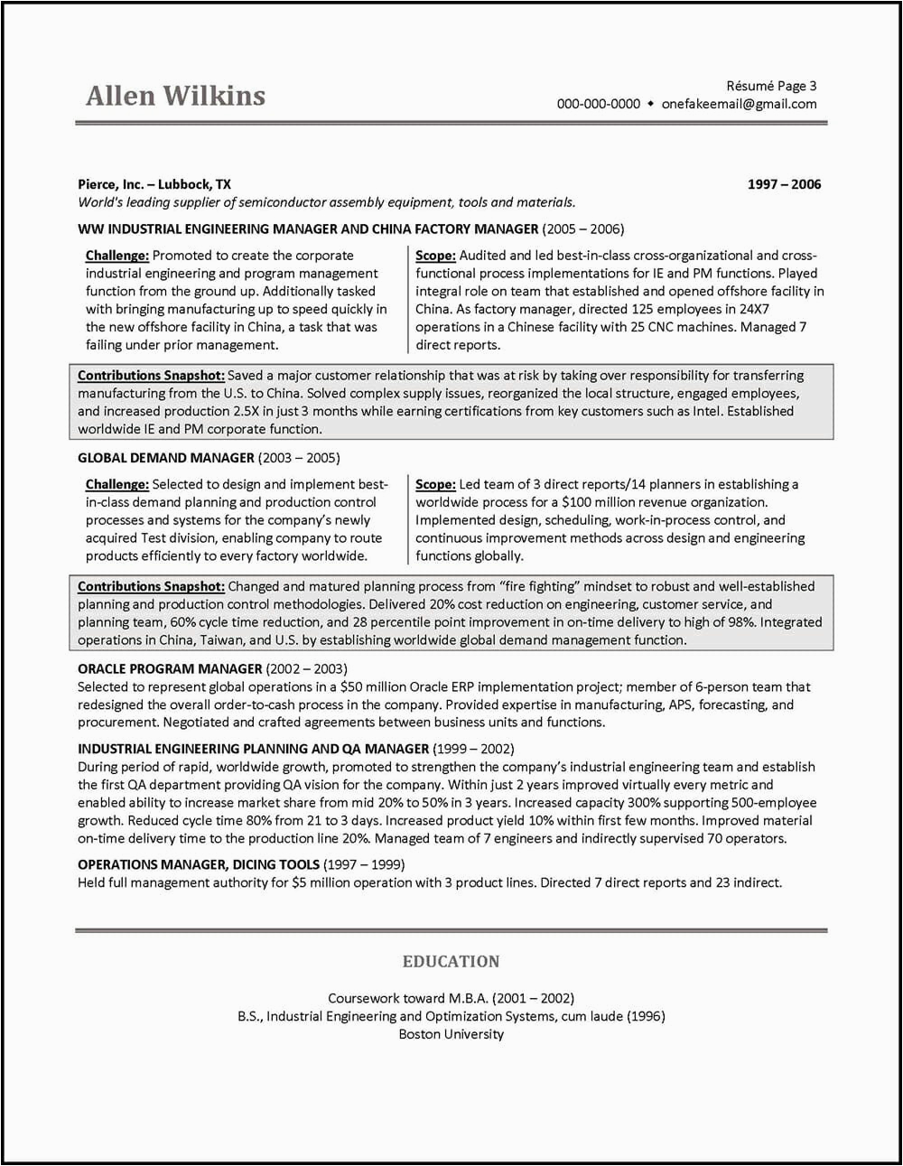 Sample Resume for Vice President Of Operations Vice President Resume Example