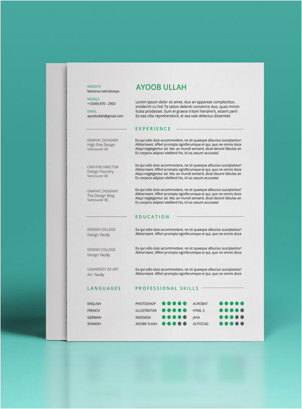 Adobe Illustrator Resume Template Free Download 24 Free Resume Templates to Help You Land the Job