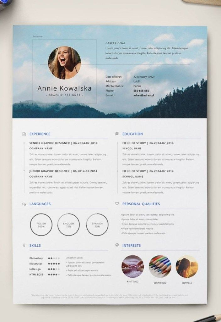 Adobe Illustrator Resume Template Free Download 7 Free Editable Minimalist Resume Cv In Adobe Illustrator