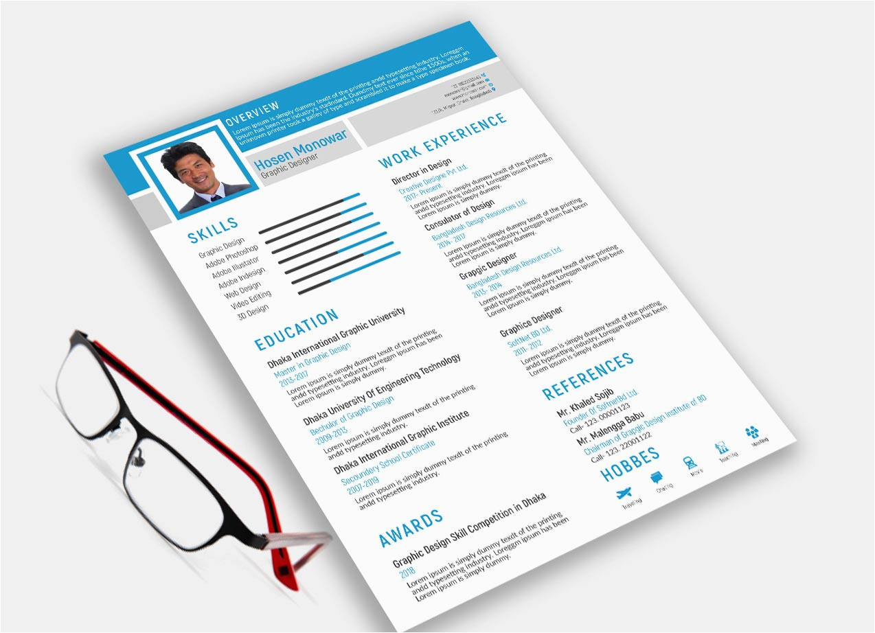 Adobe Illustrator Resume Template Free Download Free Resume Template Adobe Illustrator Resumekraft