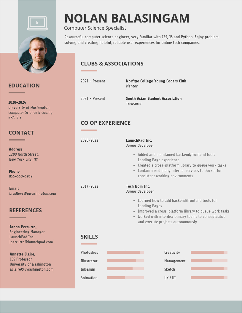 Basic Resume Template for College Students Simple College Student Resume Template