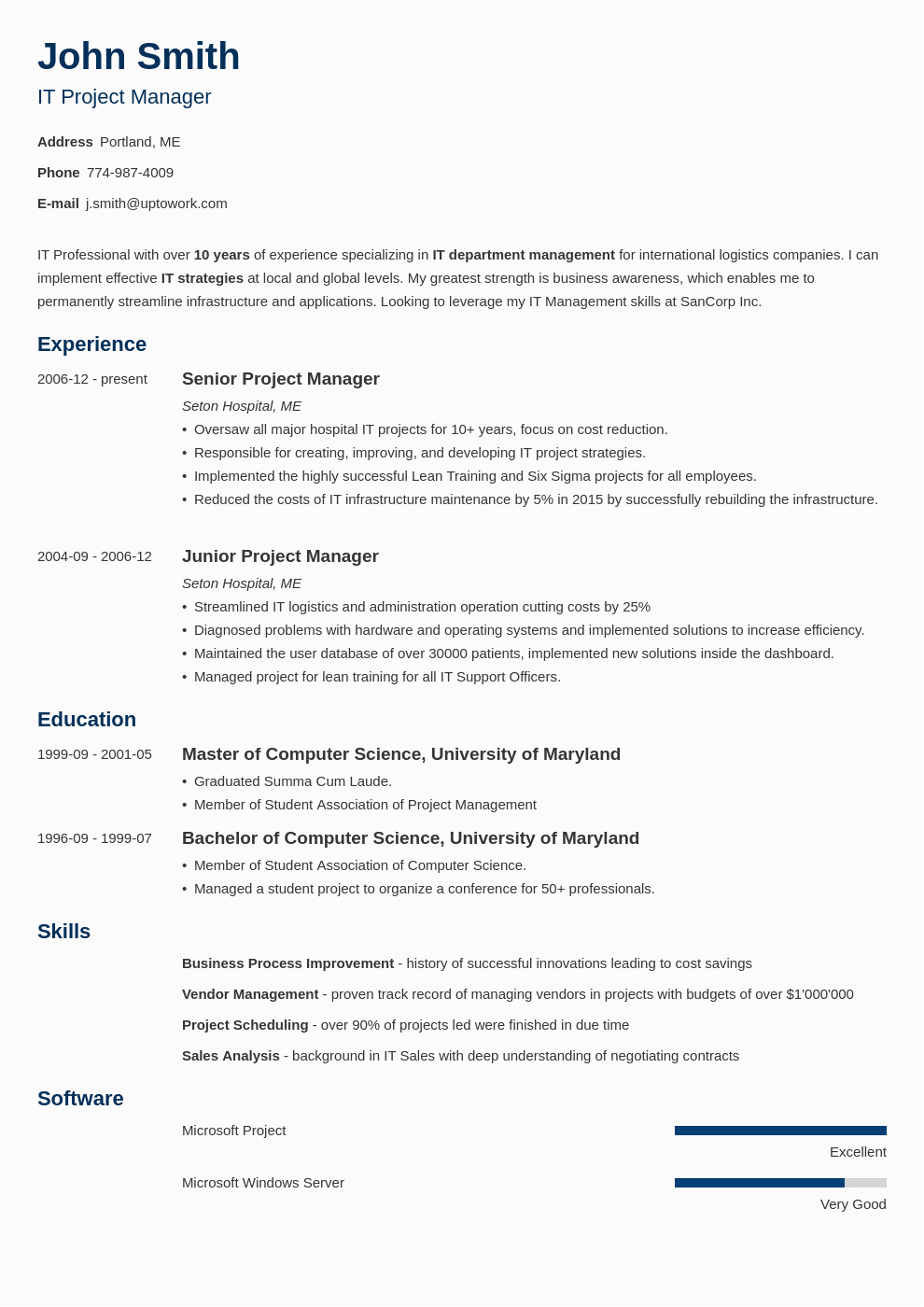 Best Resume Templates for It Professionals 18 Best Resume Templates for All Professions [fill In