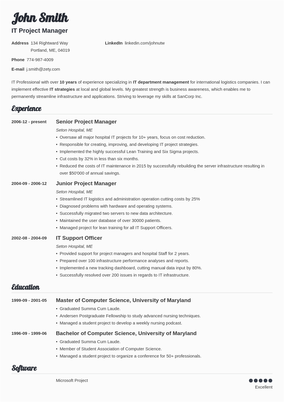 Best Resume Templates for It Professionals Best Resume Templates for 2021 14 top Picks to Download