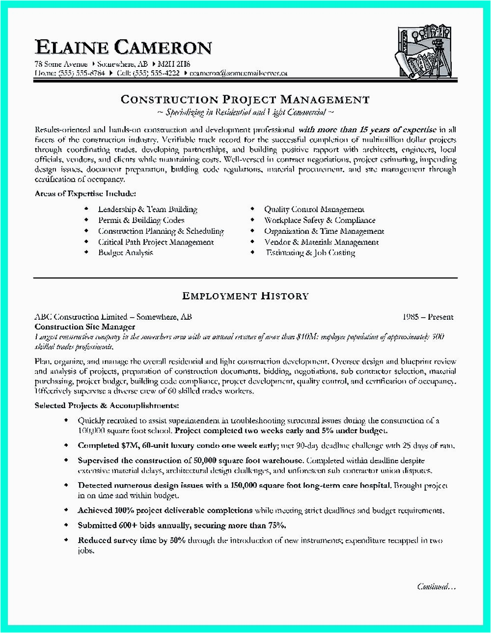 Civil Project Manager Resume Sample India Pin On Resume Sample Template and format