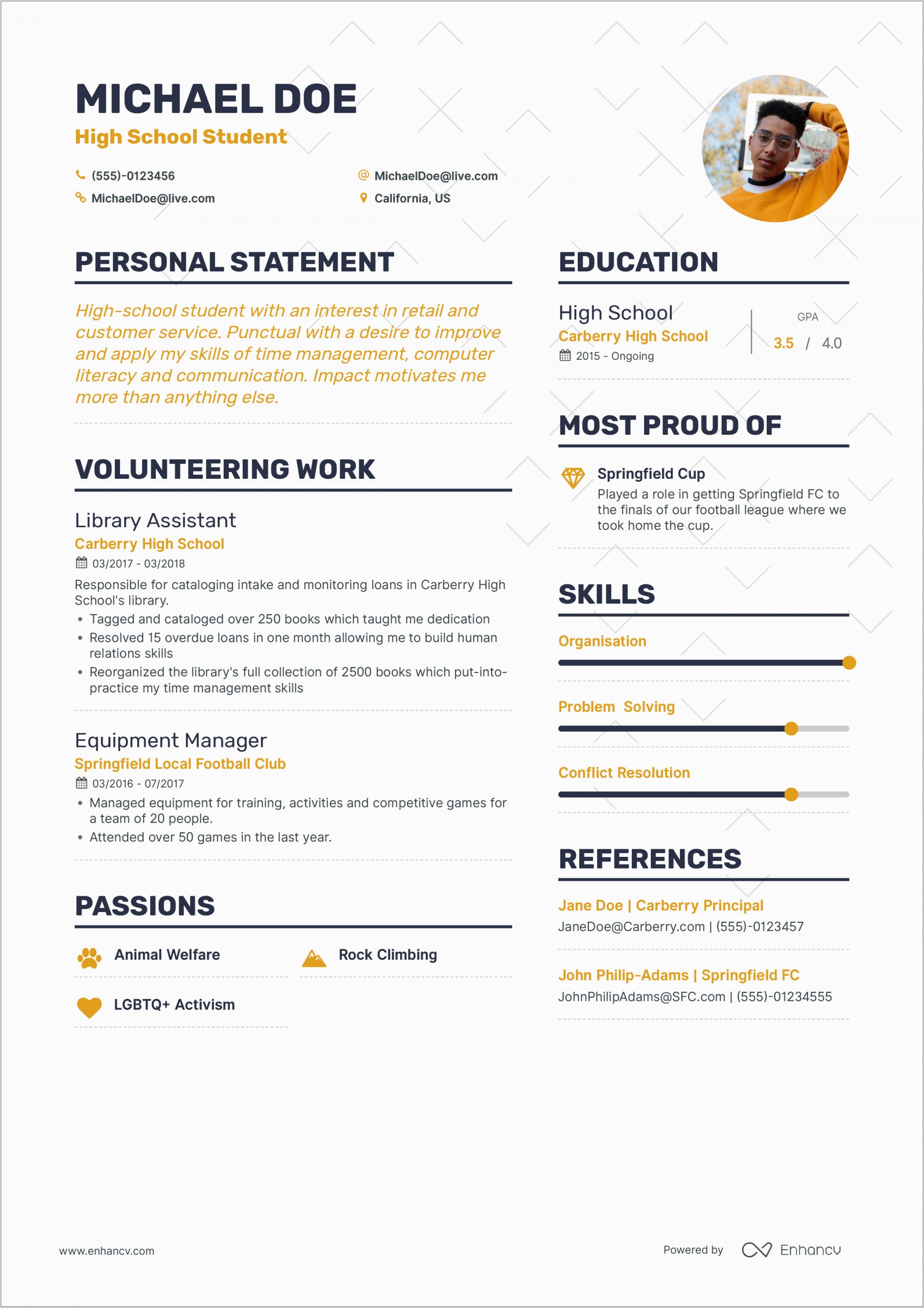 Entry Level and First Job Resume Templates First Job Resume