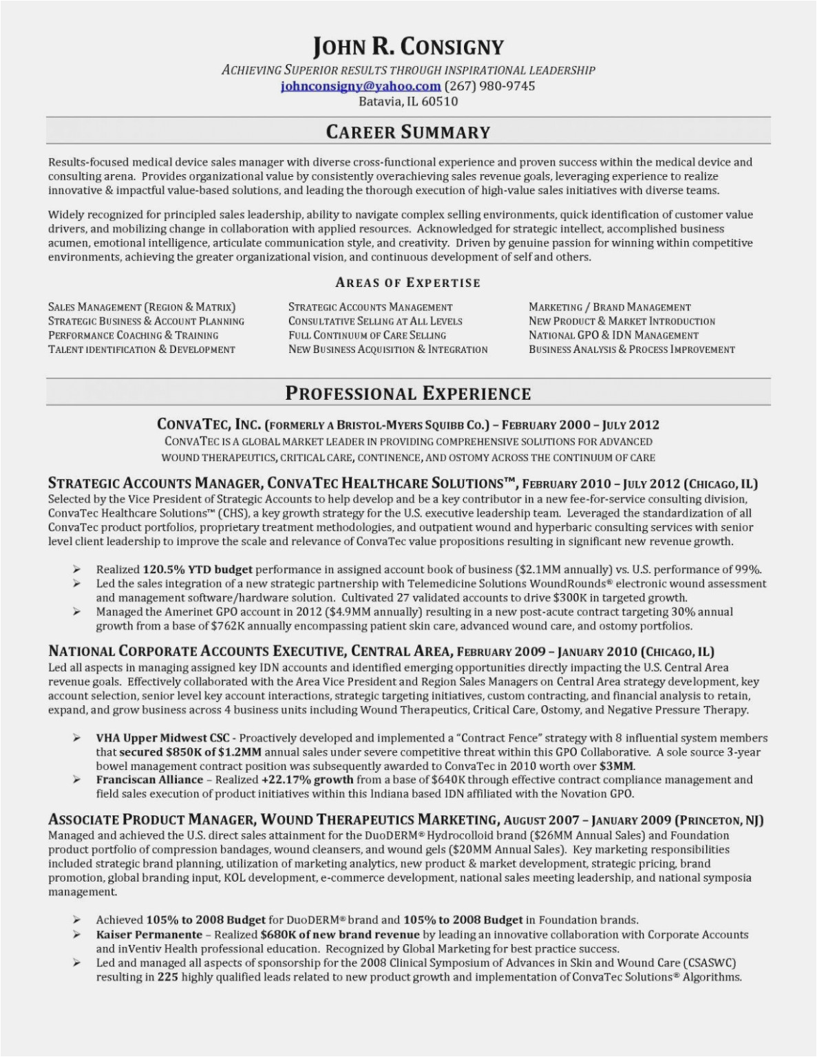 Entry Level Medical Sales Resume Samples Ten Things You Probably Didn’t Know About Medical Device