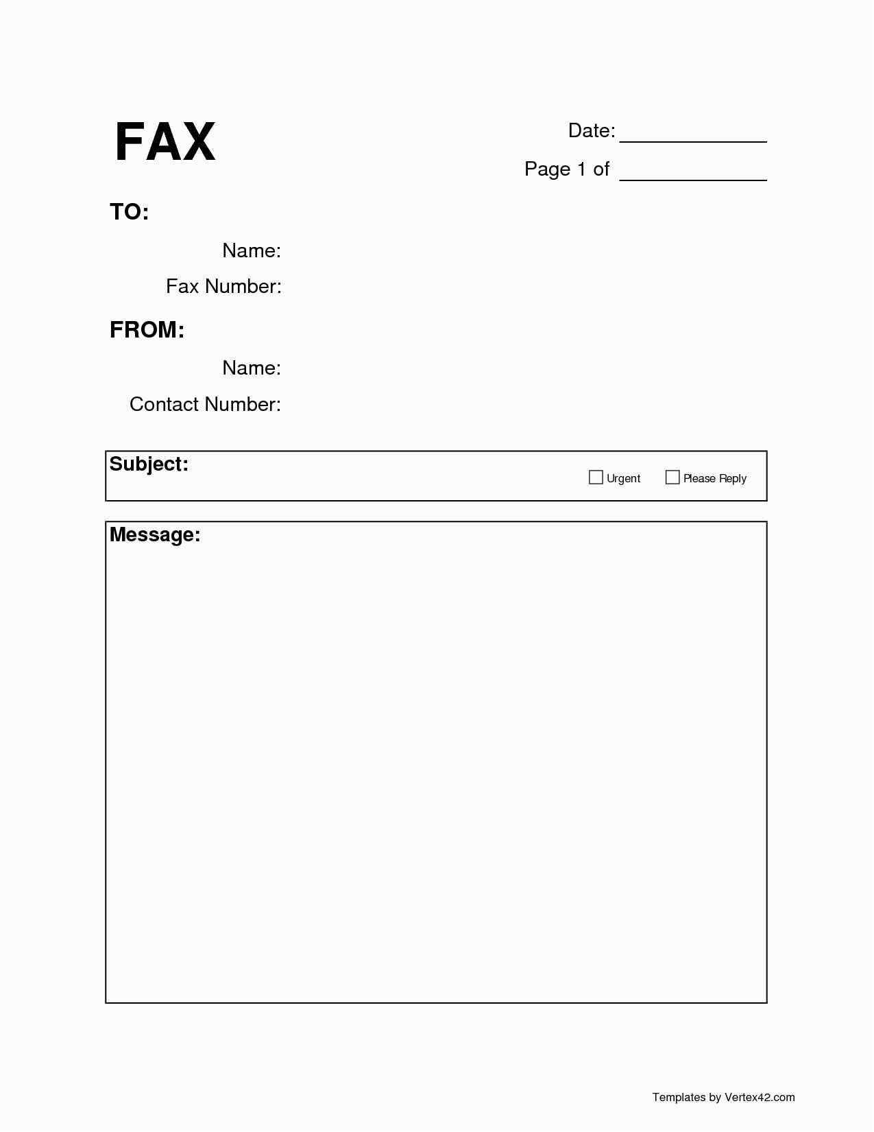 Fax Cover Sheet Template for Resume Printable Blank Fax Cover Sheet Pdf Pdf