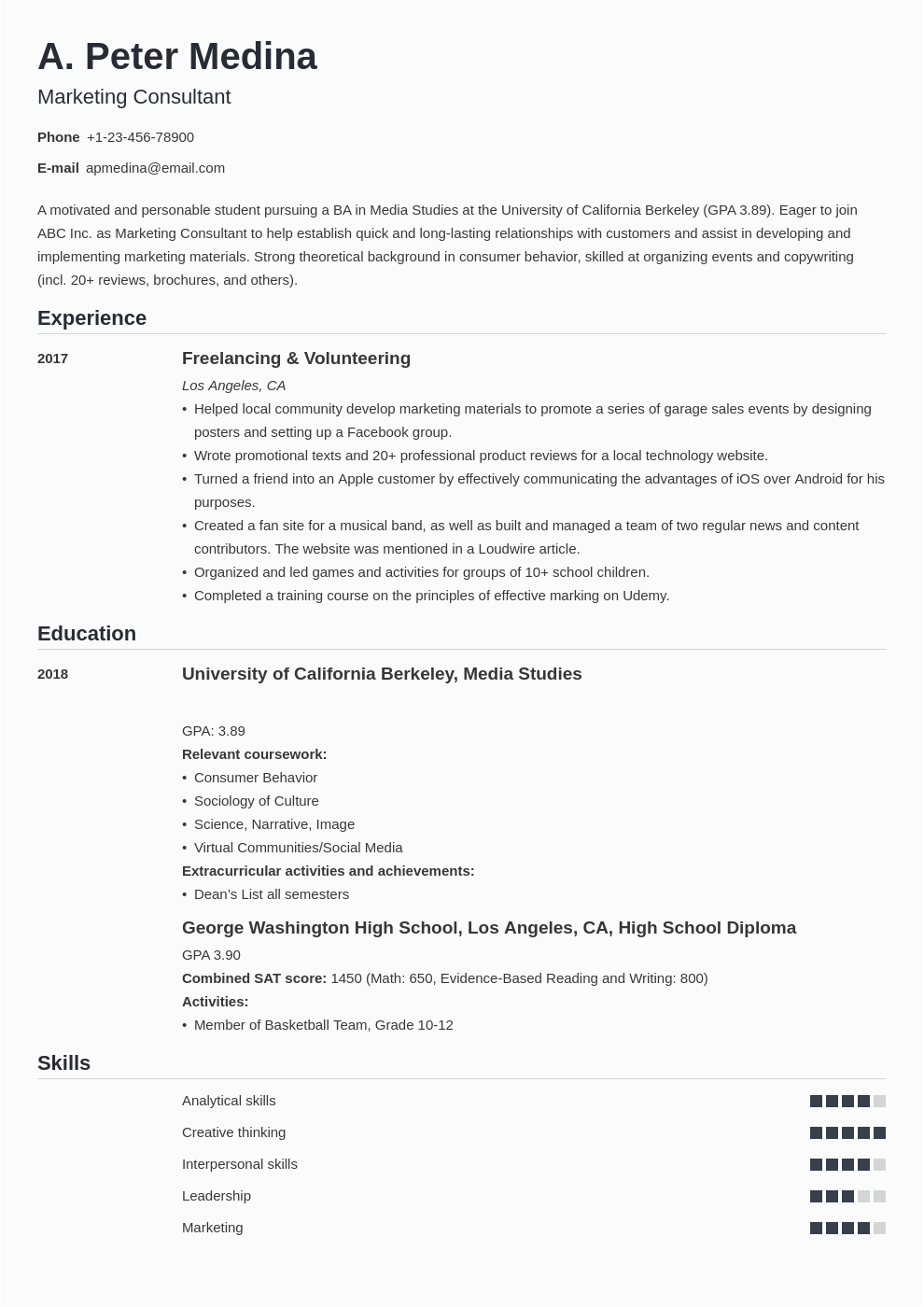 First Job Resume No Experience Template Resume for Teenager First Job Template Resume