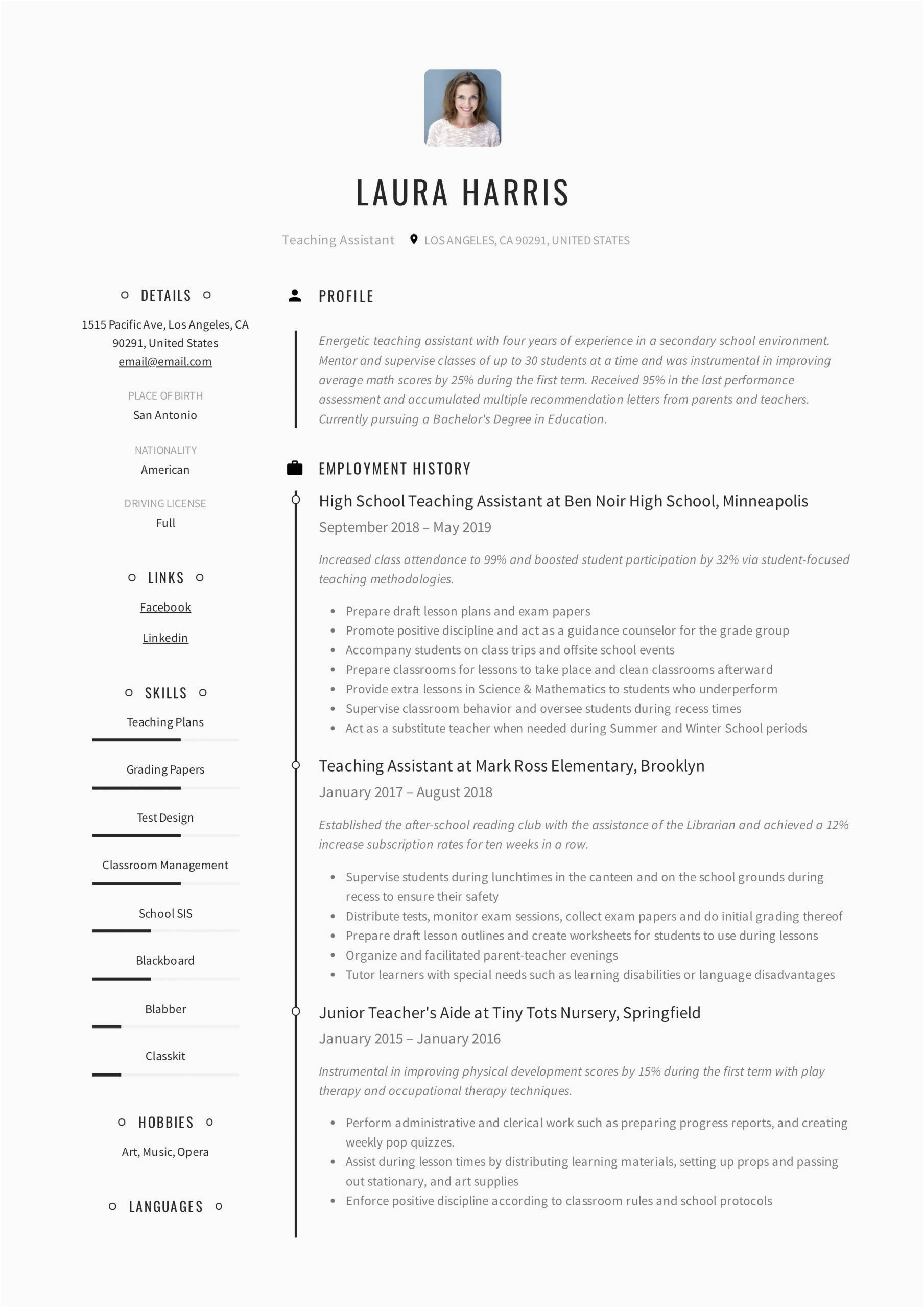 First Time assistant Principal Resume Template First Time assistant Principal Resume Lovely Teaching