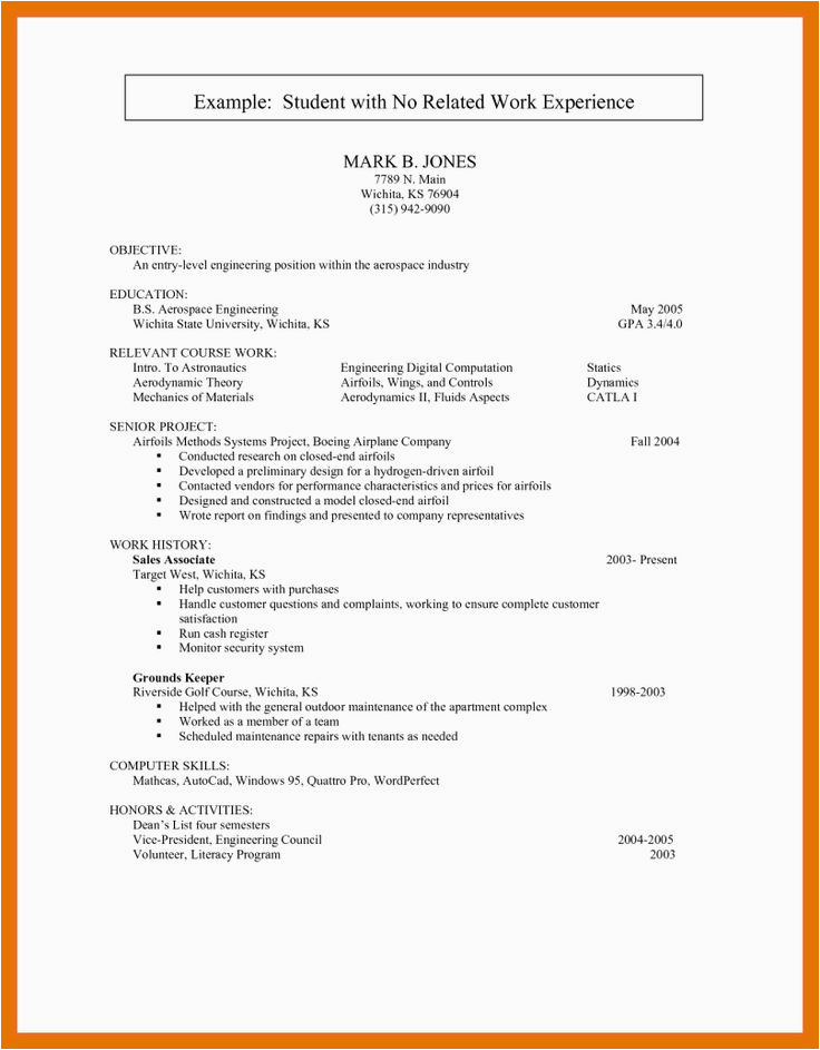 First Time Resume Template for Students First Time Job Resume Inspirational 5 6 First Time Resume