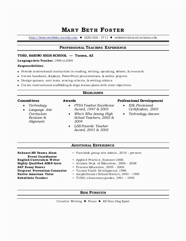 Foster School Of Business Resume Template Foster Resume Ed Tech Coord