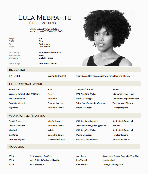 Free Acting Resume Template with Photo Free 20 Useful Sample Acting Resume Templates In Pdf Free Acting Resume Template with Photo Free 20 Useful Sample Acting Resume Templates In Pdf