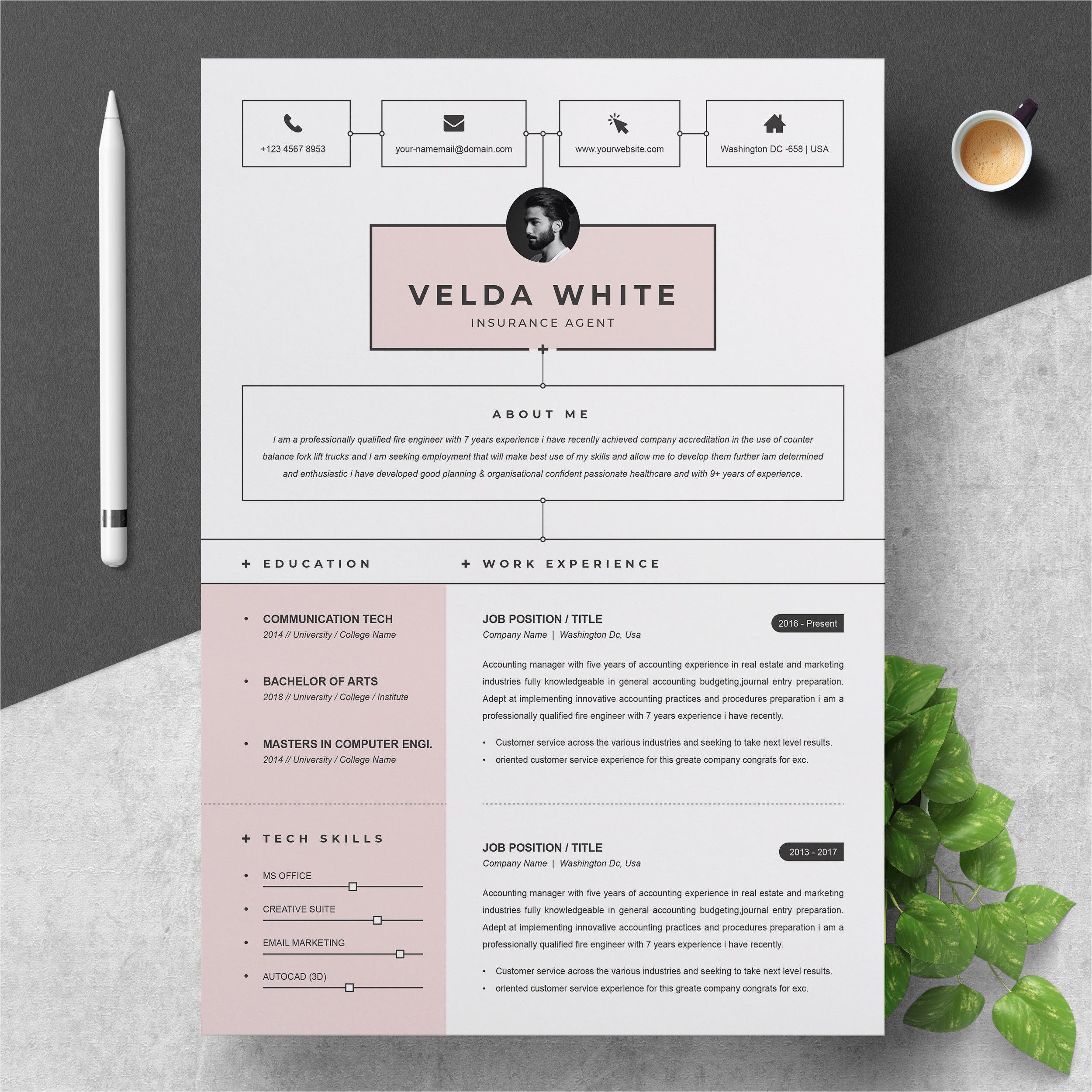 Free Apple Pages Resume Template Download Resume Template