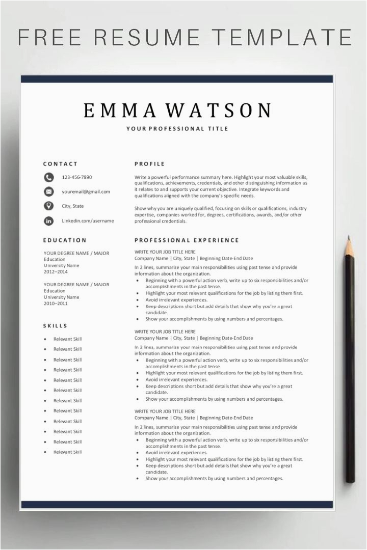 Free Easy to Use Resume Templates Download Our Free Simple Resume Templates You Can Easily