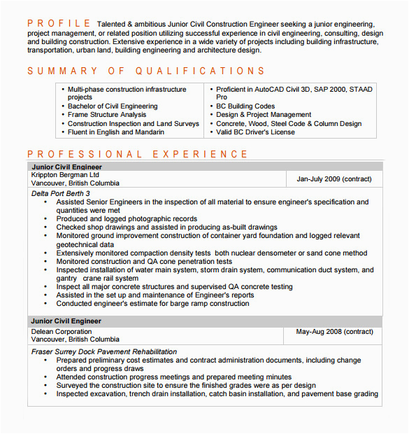 Free Entry Level Resume Templates Download Free 8 Sample Entry Level Resume Templates In Pdf