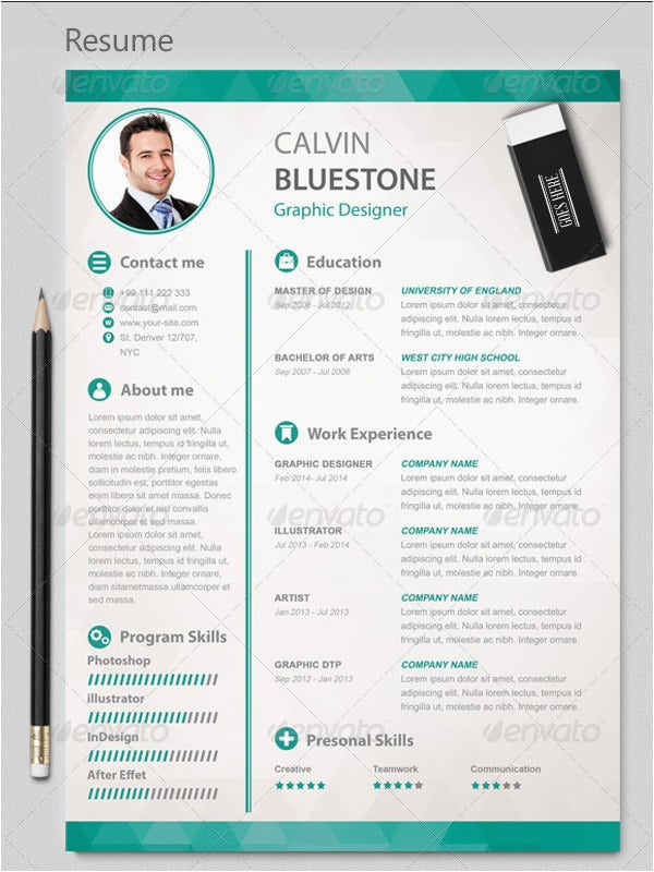Free Graphic Design Resume Template Download Psd Resume Template – 51 Free Samples Examples format