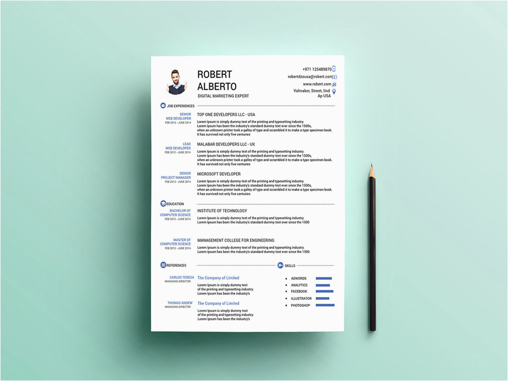 Free Matching Resume and Cover Letter Templates Free Marketing Cv Template with Matching Cover Letter Page