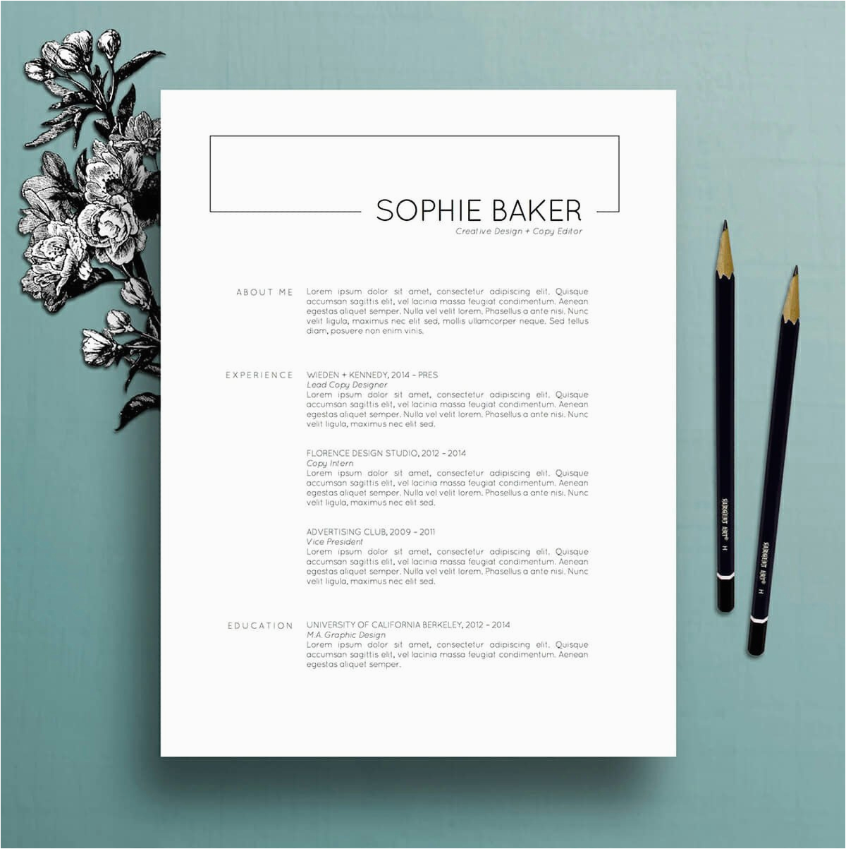Free Minimalistic and Clean Resume Template 15 Clean Minimalist Resume Templates Sleek Design