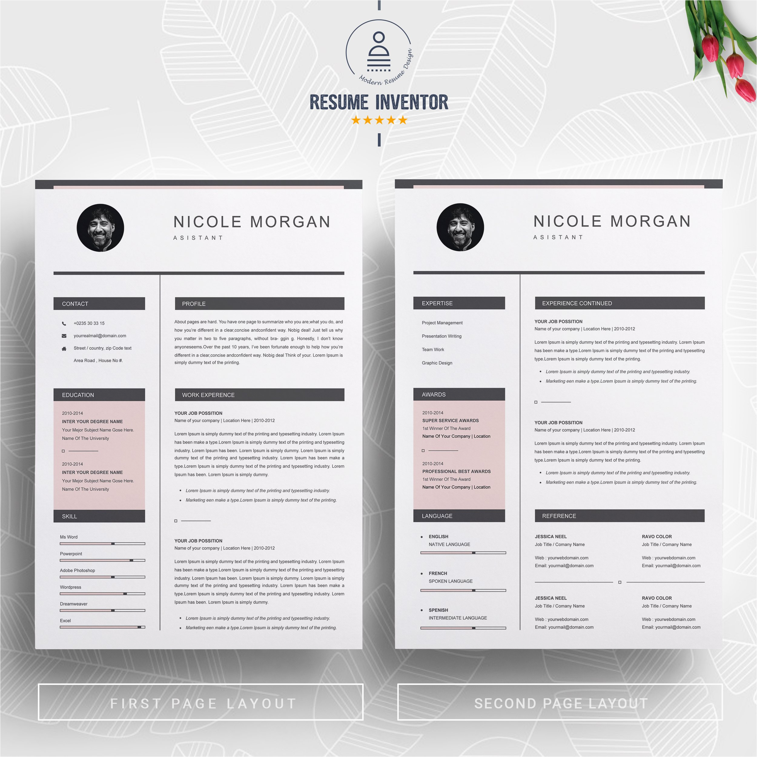 Free Minimalistic and Clean Resume Template Clean Minimal Resume Cv Template