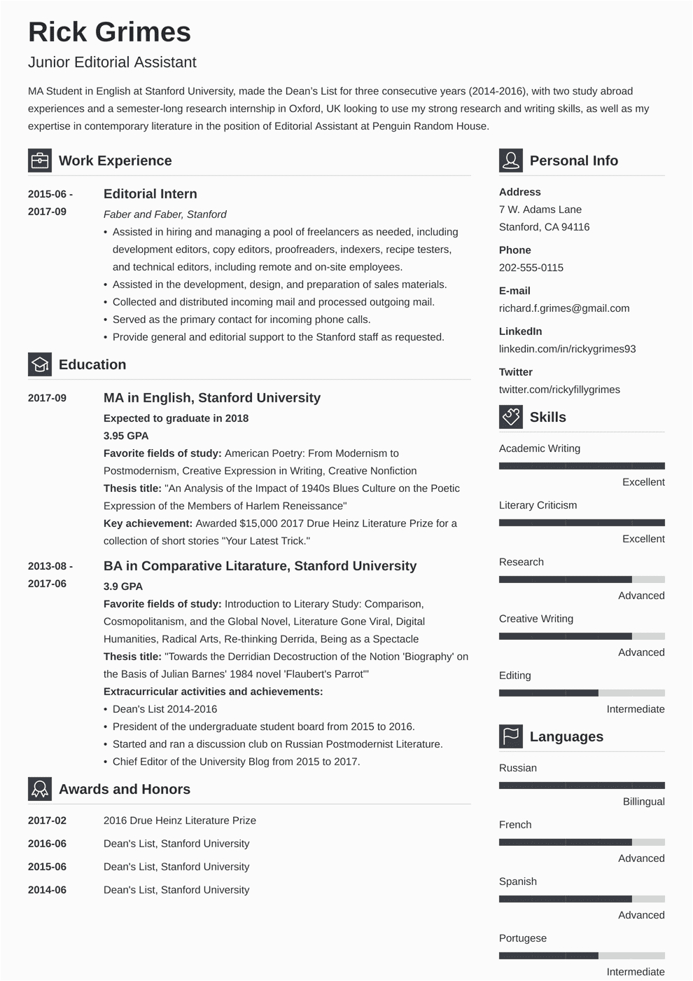 Free Resume Templates for Entry Level Jobs 20 Entry Level Resume Examples Templates & How to Tips