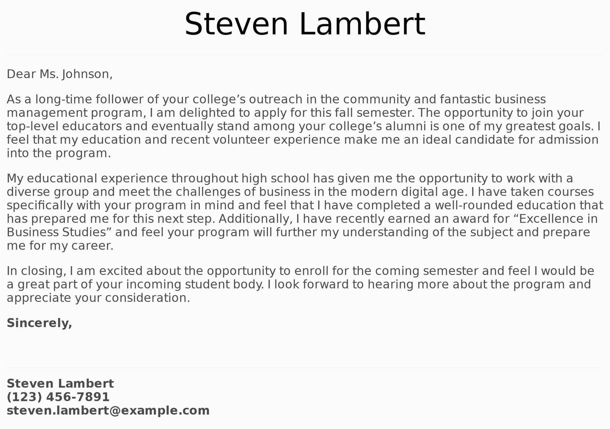 High School Resume Cover Letter Samples High School Student Cover Letter Examples Samples