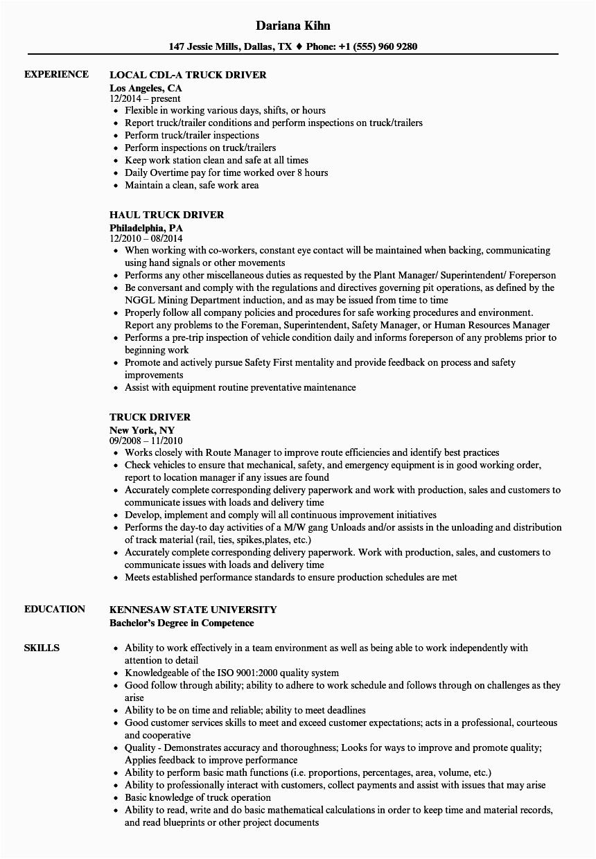 Owner Operator Truck Driver Resume Sample Collection Of Owner Operator Resume Template Addictips