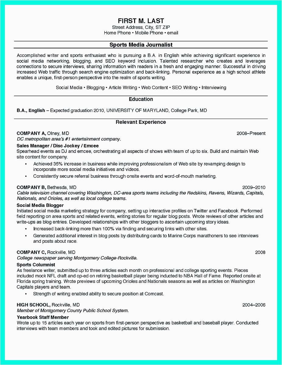 Professional Resume Template for College Students Best College Student Resume Example to Get Job Instantly