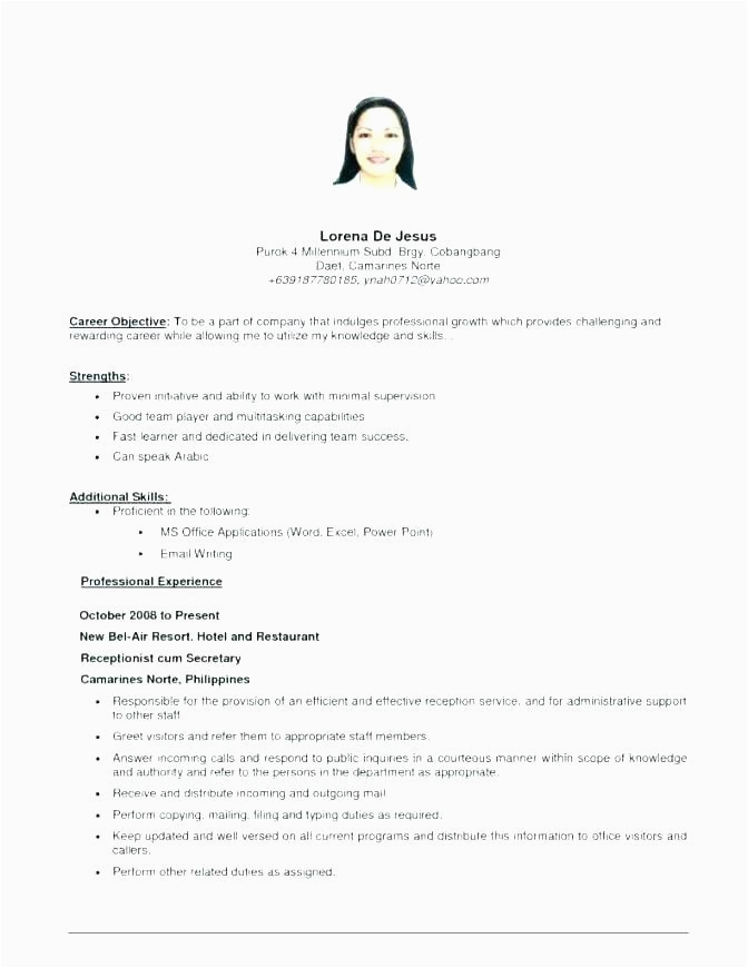 Resume Sample for First Time Job Seeker 12 13 Resume Sample for First Time Job Seeker