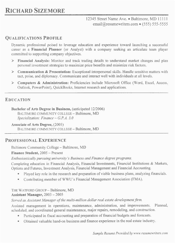 Resume Template for First Job after College How to Write Your First Resume after College Write An