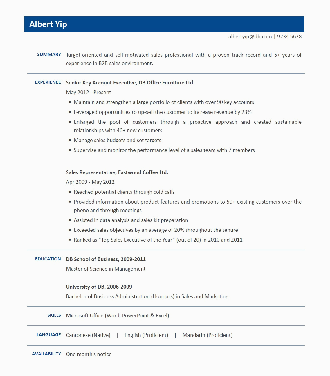 Resume Template that Fits A Lot Resume format Resume Templates Hong Kong
