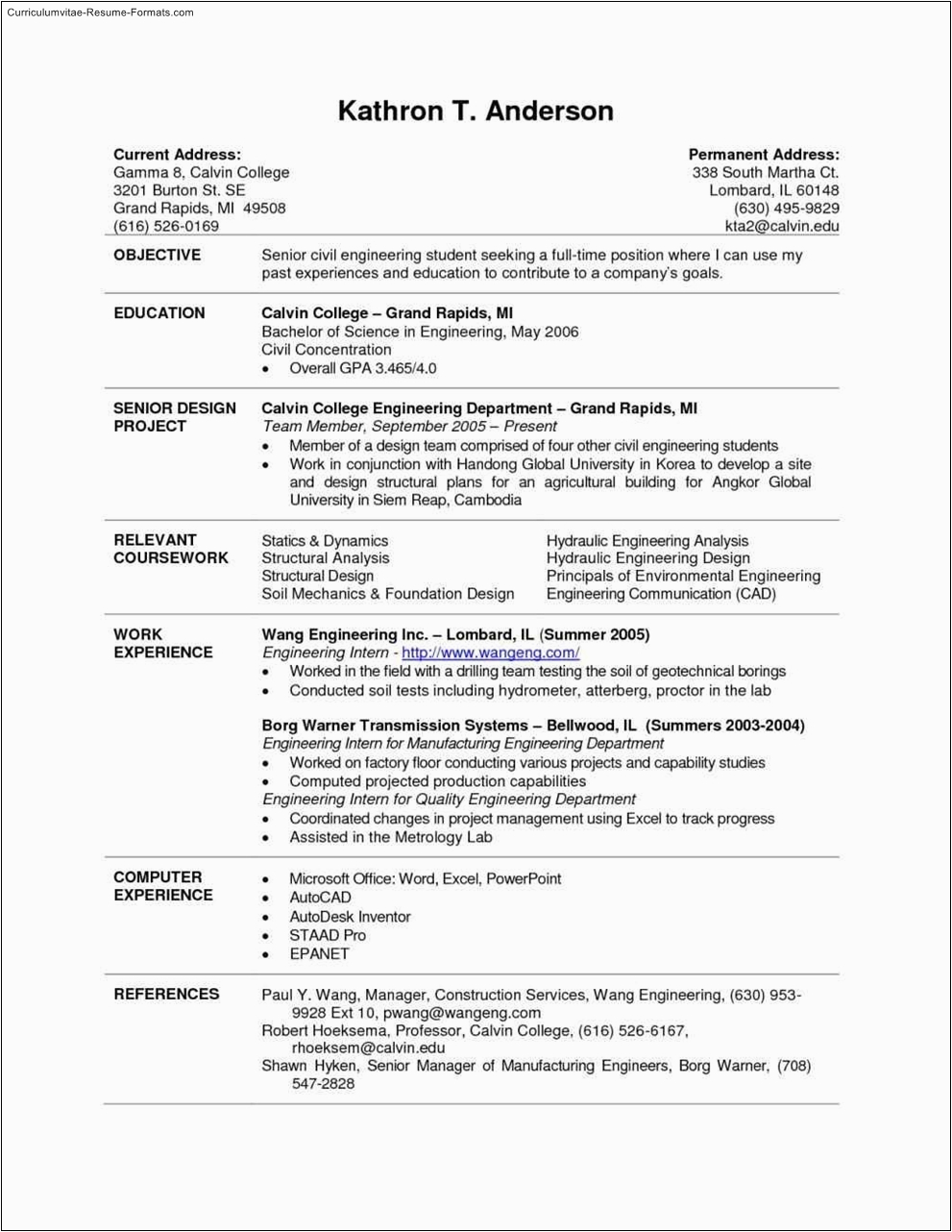 Resume Templates for College Students Free Current College Student Resume Template