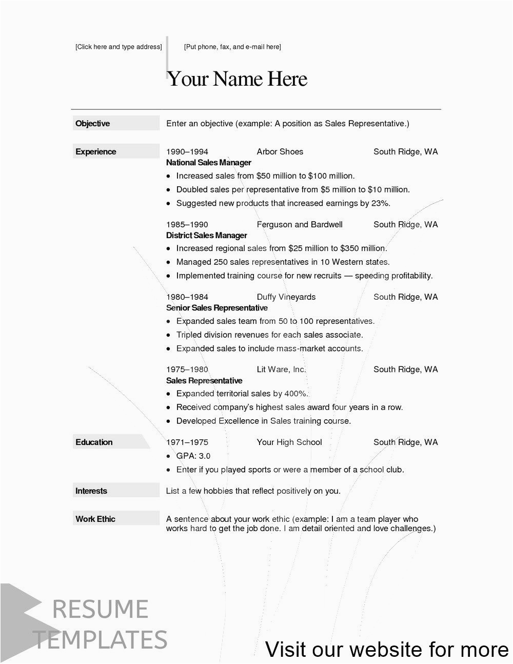 Resume Templates Free No Sign Up Free Resume Builder Online No Sign Up In 2020