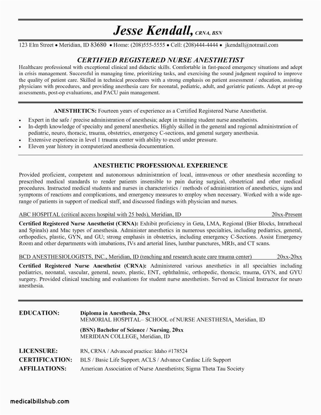 Sample Nursing assistant Resume Entry Level √ 20 Entry Level Registered Nurse Resume